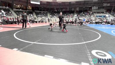 43-47 lbs Semifinal - Lennox Collins, Mission Wrestling Club vs Aeryn Jackson, Locust Grove Youth Wrestling