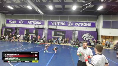 100 lbs Round 3 - Axton Bitton, Charger Wrestling Club vs A. Yaseen Shah, Team Prestige