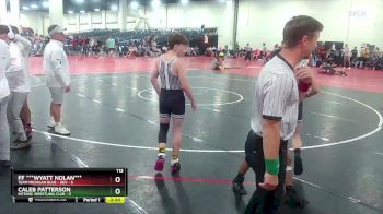 113 lbs Round 6 (16 Team) - FF ***Wyatt Nolan***, Team Michigan Blue - DEV vs Caleb Patterson, Intense Wrestling Club