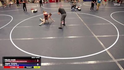 92 lbs Quarterfinal - Miles Aase, Owatonna Wrestling Association vs Tripp Toops, Pierz Wrestling Club