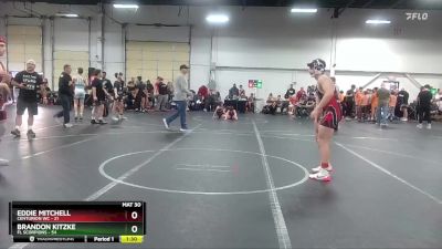 160 lbs Round 1 (8 Team) - Brandon Kitzke, FL Scorpions vs Eddie Mitchell, Centurion WC