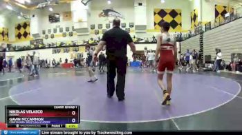 106 lbs Champ. Round 1 - Nikolas Velasco, Indiana vs Gavin Mccammon, Contenders Wrestling Academy