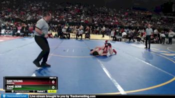 4A 132 lbs Cons. Round 1 - Zane Serr, Minico vs Sam Young, Moscow