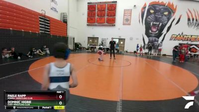 67 lbs Round 1 - Paele Rapp, Powell Wrestling Club vs Dominic Higbie, Cody Wrestling Club