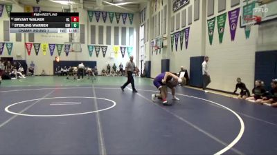 165 lbs Champ. Round 1 - Bryant Walker, Iowa City, Liberty vs Sterling Warren, Iowa City, West