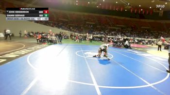 3A Boys 120 lbs Champ. Round 1 - John Henderson, Harrisburg Boys vs Gianni Gervasi, Rogue River Boys