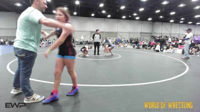 125 lbs Semifinal - Jordan Allison, Aztec Lady Warriors K-6 vs Evelyn Tillison, Mojo K-6