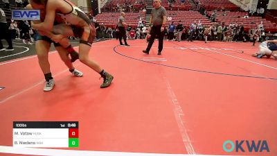 100 lbs Consi Of 4 - Madden Votaw, Husky WC vs Brayden Niedens, Wichita Blue Knights