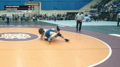 3 - 157 lbs Quarterfinal - Myles Preston, William Byrd vs Josiah Sykes, Skyline