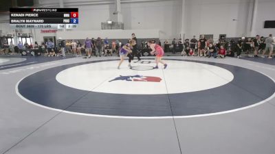 170 lbs Cons. Sub-quarters - Kenadi Pierce, M3 Wrestling Academy vs Bralyn Maynard, Prestonsburg HS.