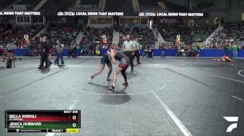 125 lbs Champ. Round 1 - Jenica Hubbard, Marysville vs Bella Wernli, El Dorado