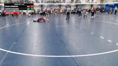 Silver 197 lbs Cons. Round 4 - Carter McDaniel, Unattached vs Ethan Swenson, Augsburg College
