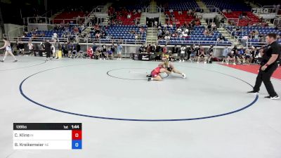 138 lbs Rnd Of 128 - Chase Kline, IN vs Brayden Kreikemeier, NE