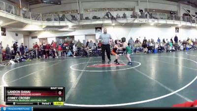 85 lbs Cons. Round 4 - Corey Crosby, Vincennes Grapplers Wrestling Club vs Landon Danai, Contenders Wrestling Academy