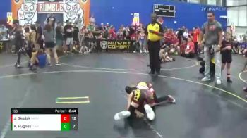 56 lbs Semis & 1st Wrestleback (8 Team) - Kai Hughes, The Funky Singlets Yellow vs Jordan Skodak, Backyard Brawlers