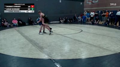 140 lbs Cons. Round 3 - Lukah Schwarz, Bonneville Wrestling Club vs Thomas Corkery, Lakeland Wrestling Club