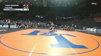 4A Boys 165 lbs Semifinal - Kyle Zajic, Sweet Home Boys vs Kainen Zimmerman, Pendleton Boys