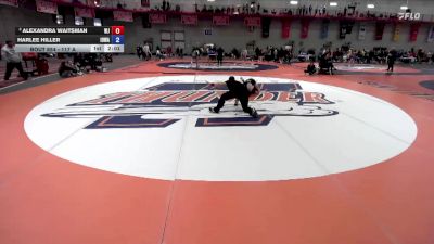 117 A 3rd Place Match - Alexandra Waitsman, William Jewell College vs Harlee Hiller, Iowa