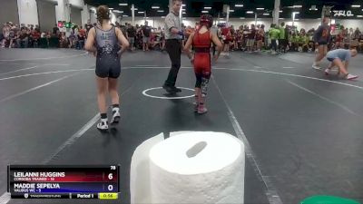 84 lbs Round 1 (8 Team) - Leilanni Huggins, Cordoba Trained vs Abigail Barrett, Validus WC