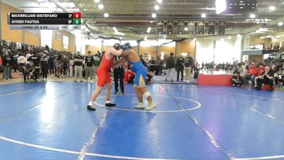 285 lbs Consi Of 8 #2 - Maximillian Distefano, East Providence vs Ayden Fautua, North Providence