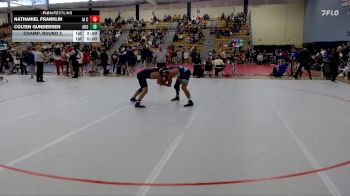 165 lbs Champ. Round 2 - Colten Gundersen, Augustana vs Nathaniel Franklin, Iowa Central Community College