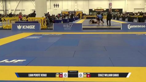 CHAZZ WILLIAM CANAS vs LUAN PEROTE VERAS 2025 World IBJJF Jiu-Jitsu No-Gi Championship
