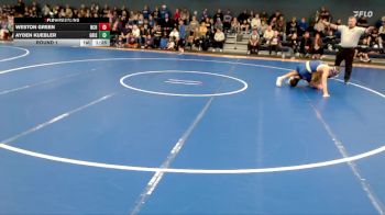 126 lbs Round 1 - Weston Green, Norton Community HS vs Ayden Kuebler, Grand Island