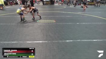 47 lbs Semifinal - Samuel Savaya, Michigan Mafia vs Grayson King, Holt WC