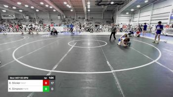 126 lbs Rr Rnd 3 - Brady Slicker, TS Wrestling Prep vs Kyle Simpson, Pursuit Wrestling Academy - Black