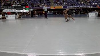 149 lbs Quarterfinals (8 Team) - Austin Matheney, Albion vs John Mairano, NYU