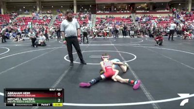 64 lbs Quarterfinal - Abraham Heim, Greater Heights Wrestling vs Mitchell Waters, Greater Heights Wrestling