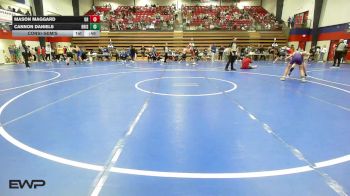 86 lbs Consolation - Mason Maggard, Owasso High School vs Cannon Daniels, Bristow