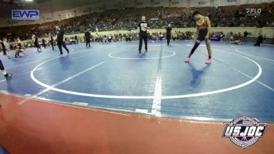 100 lbs Quarterfinal - Jonathan Amezquita, Elgin Wrestling vs Tyce Baker, Midwest City Bombers Youth Wrestling Club