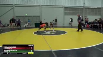 100 lbs Semis & 1st Wrestleback (8 Team) - Megan Valdez, California vs Aiddan Hedrick, Virginia