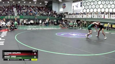 106 lbs Quarterfinal - Bodey Gibbs, Columbia (Columbia Station) vs Dominic Difilippo, Medina