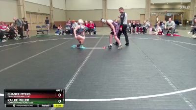 120 lbs Cons. Semi - Kailee Miller, Seymour Wrestling Club vs Chance Myers, Tribe Wrestling Club