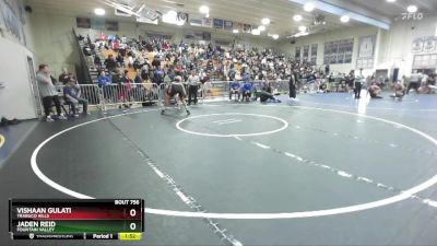 150 lbs Quarterfinal - Vishaan Gulati, Trabuco Hills vs Jaden Reid, Fountain Valley