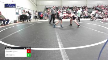 100 lbs Consi Of 4 - Gunner Jackson, Pocola Youth Wrestling vs Jack Bovos, Salina