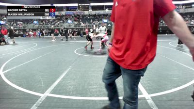 110 lbs Consi Of 4 - Brodee Bryan, Shelton Wrestling Academy vs Jaxsen Williamson, Chase County