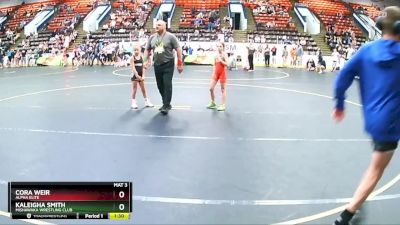 60 lbs Quarterfinal - Kaleigha Smith, Mishawaka Wrestling Club vs Cora Weir, Alpha Elite