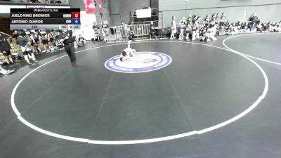 100 lbs Juelz-King Brewick, MDWA - Mount Diablo Wrestling Association vs Antonio Quiros, IEWA - Inland Empire Wrestling Association