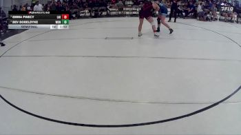 168 lbs Semifinal - Emma Finecy, Lakeview vs Bev Bobeldyke, Norfolk Girls