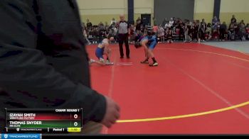 110 lbs Champ. Round 1 - Izayah Smith, Wrestling Factory vs Thomas Snyder, MN Elite