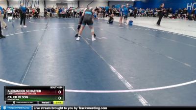 Silver 157 lbs Quarterfinal - Caleb Olson, Upper Iowa vs Alexander Schaffer, Labette Community College