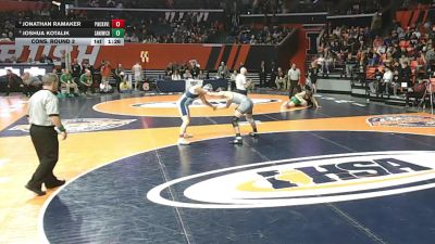 1A 175 lbs Cons. Round 3 - Jonathan Ramaker, Pinckneyville vs Joshua Kotalik, Sandwich