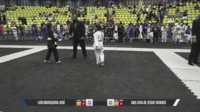 Ana Lívia De Jesus Tavares vs Laís Marqueria José 2026 CBJJE International BJJ Championships