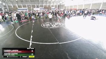 71 lbs Champ. Round 1 - Camden Lawson, Sanderson Wrestling Academy vs Hunter Gaston, North Fork Miners