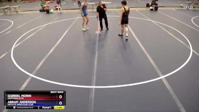 132 lbs Quarterfinal - Gabriel Morin, Northern Elite vs Abram Anderson, MN Elite Wrestling Club