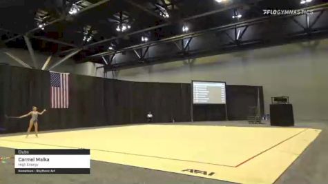 Carmel Malka - Clubs, High Energy - 2021 USA Gymnastics Championships