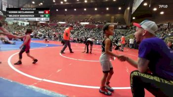 66 lbs Round 2 - Korbin McClanahan, Bauxite Mini Miners Wrestling vs Milosch Simonovich, Team Conquer Wrestling